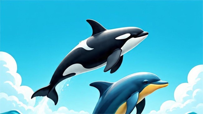 Ilustrasi Orca (Meta AI)